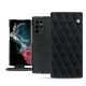 Housse cuir Samsung Galaxy S22 Ultra - Dark vintage - Couture