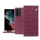 硬质真皮保护套 Samsung Galaxy S22 Ultra - Prune vintage - Couture