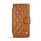 Funda de piel Sony Xperia Z3 Compact  - Marron - Couture ( Nappa - Pantone 1615C ) 