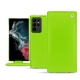 Housse cuir Samsung Galaxy S22 Ultra - Vert fluo