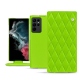 Housse cuir Samsung Galaxy S22 Ultra - Vert fluo - Couture