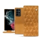 Housse cuir Samsung Galaxy S22 Ultra - Or Maïa - Couture