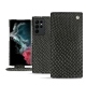 硬质真皮保护套 Samsung Galaxy S22 Ultra - Serpent nero