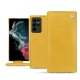 Housse cuir Samsung Galaxy S22 Ultra - Jaune soulèu