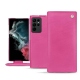 Samsung Galaxy S22 Ultra leather case - Rose BB