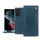 Housse cuir Samsung Galaxy S22 Ultra - Blu mediterran