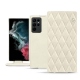 Housse cuir Samsung Galaxy S22 Ultra - Blanc escumo - Couture