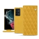 Housse cuir Samsung Galaxy S22 Ultra - Jaune soulèu - Couture