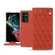Housse cuir Samsung Galaxy S22 Ultra - Arange clouquié - Couture