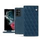硬质真皮保护套 Samsung Galaxy S22 Ultra - Blu mediterran - Couture