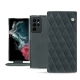 Housse cuir Samsung Galaxy S22 Ultra - Blu marino - Couture