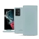 Housse cuir Samsung Galaxy S22 Ultra - Bleu ciel PU