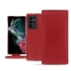 硬质真皮保护套 Samsung Galaxy S22 Ultra - Rouge PU