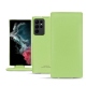Housse cuir Samsung Galaxy S22 Ultra - Vert olive PU