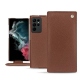 Housse cuir Samsung Galaxy S22 Ultra - Marron délicat