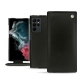 Housse cuir Samsung Galaxy S22 Ultra - Noir Veggie