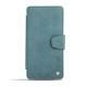 Housse cuir Sony Xperia Z3 Compact  - Jean vintage ( Roughtcut - Pantone 285U  ) 