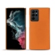 Capa em pele Samsung Galaxy S22 Ultra - Orange ( Nappa - Pantone 1495U ) 