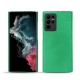 Coque cuir Samsung Galaxy S22 Ultra - Menthe vintage ( Pantone 562C ) 
