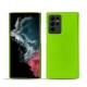 Lederschutzhülle Samsung Galaxy S22 Ultra - Vert fluo