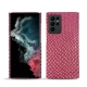 가죽 커버 Samsung Galaxy S22 Ultra - Serpent ciclamino