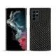Coque cuir Samsung Galaxy S22 Ultra - Serpent nero