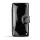 硬质真皮保护套 Sony Xperia Z3 Compact  - Onyx ( Bologna Hi Gloss - Black ) 