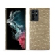 Coque cuir Samsung Galaxy S22 Ultra - Autruche desert