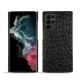Lederschutzhülle Samsung Galaxy S22 Ultra - Autruche nero