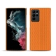 Funda de piel Samsung Galaxy S22 Ultra - Abaca arancio