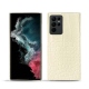 Samsung Galaxy S22 Ultra leather cover - Crocodile milk