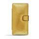 Housse cuir Sony Xperia Z3 Compact  - Or Maïa ( Bologna Hi Gloss Metallic - Pantone 871C ) 