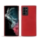 Lederschutzhülle Samsung Galaxy S22 Ultra - Rouge troupelenc