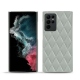 Custodia in pelle Samsung Galaxy S22 Ultra - Gris - Couture ( Nappa - Pantone W428C ) 
