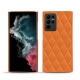 Funda de piel Samsung Galaxy S22 Ultra - Orange - Couture ( Nappa - Pantone 1495U ) 