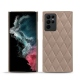 Lederschutzhülle Samsung Galaxy S22 Ultra - Taupe vintage - Couture