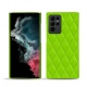 Lederschutzhülle Samsung Galaxy S22 Ultra - Vert fluo - Couture