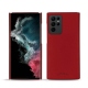 Capa em pele Samsung Galaxy S22 Ultra - Rouge PU