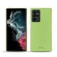 Lederschutzhülle Samsung Galaxy S22 Ultra - Vert olive PU