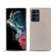 Custodia in pelle Samsung Galaxy S22 Ultra - Taupe innocent