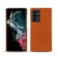 Capa em pele Samsung Galaxy S22 Ultra - Orange vibrant