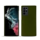 Custodia in pelle Samsung Galaxy S22 Ultra - Vert Veggie