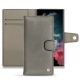 Funda de piel Samsung Galaxy S22 Ultra - Acier vintage ( Pantone 403C ) 