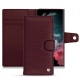 Housse cuir Samsung Galaxy S22 Ultra - Lie de vin ( Pantone 5115C ) 