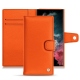 가죽 커버 Samsung Galaxy S22 Ultra - Orange fluo