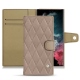 Samsung Galaxy S22 Ultra leather case - Taupe vintage - Couture