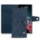 Samsung Galaxy S22 Ultra leather case - Jean vintage - Couture