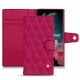 Custodia in pelle Samsung Galaxy S22 Ultra - Rose fluo - Couture