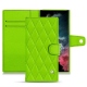 Lederschutzhülle Samsung Galaxy S22 Ultra - Vert fluo - Couture