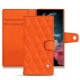 Custodia in pelle Samsung Galaxy S22 Ultra - Orange fluo - Couture
